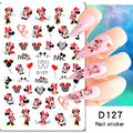 Adesivos de Unha 3D do Ursinho Pooh Desenho Animado Materiais de Arte de Unha da Disney Stitch Princesa da Disney Adesivos de Anime Para Unhas Postiças