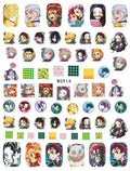 Miniso Adesivos de Unha Duas Dimensões 2D Anime Personagem Adesivo Decoração de Unhas Desenho Animado Hello Kitty Adesivos de Brinquedo Para Unhas