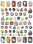Miniso Adesivos de Unha Duas Dimensões 2D Anime Personagem Adesivo Decoração de Unhas Desenho Animado Hello Kitty Adesivos de Brinquedo Para Unhas