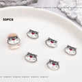 Kit com 50 Peças — Charms de Resina para Unhas Stitch, Zootopia, Sullivan, Chip & Dale | Decoração Kawaii para Manicure