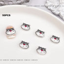 Kit com 50 Peças — Charms de Resina para Unhas Stitch, Zootopia, Sullivan, Chip & Dale | Decoração Kawaii para Manicure