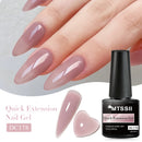 Esmalte em gel de extensão rápida branco leitoso Mtssii 7ml, cor nude, para unhas de acrílico semipermanentes