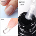 Esmalte em gel de extensão rápida branco leitoso Mtssii 7ml, cor nude, para unhas de acrílico semipermanentes