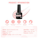 MTSSII 7ml Esmalte de Unha de Extensão Rápida Gelatina Transparente Nude Rosa Vermelho Gel Duro Construção Rápida Esmalte de Gel para Unhas