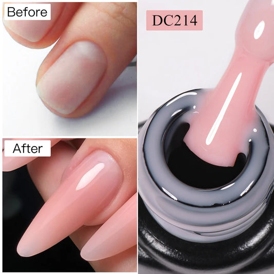 MTSSII 7ml Esmalte de Unha de Extensão Rápida Gelatina Transparente Nude Rosa Vermelho Gel Duro Construção Rápida Esmalte de Gel para Unhas