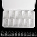 550Pcs Unhas Postiças Mulher Meninas Médio Curto Amêndoa Caixão Cobertura Completa Matte Extensão de Unhas Dicas Acrílico Meia Cobertura unhas postiças