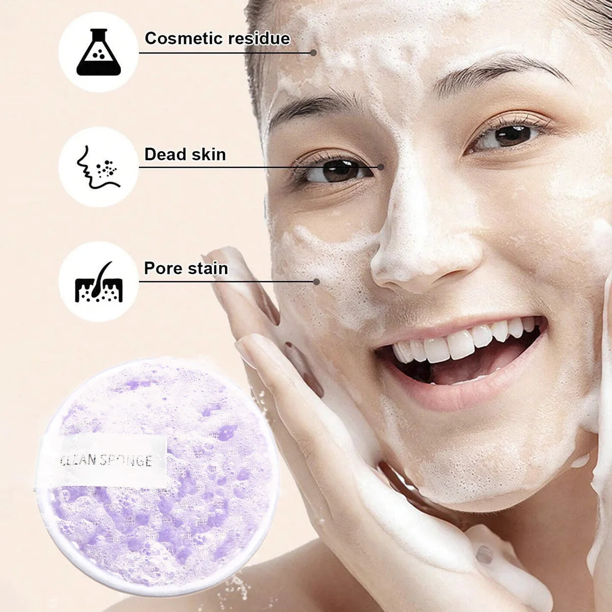 Conjunto de maquiagem de 33 peças, kit de beleza com esponjas de beleza grandes e pequenas para aplicação e remoção de maquiagem impecável, conjunto completo.