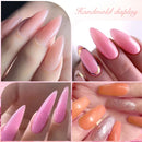MTSSII 7ml Esmalte de Unha de Extensão Rápida Gelatina Transparente Nude Rosa Vermelho Gel Duro Construção Rápida Esmalte de Gel para Unhas