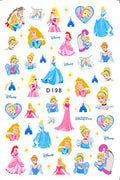 Adesivos de Unha 3D do Ursinho Pooh Desenho Animado Materiais de Arte de Unha da Disney Stitch Princesa da Disney Adesivos de Anime Para Unhas Postiças