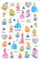 Adesivos de Unha 3D do Ursinho Pooh Desenho Animado Materiais de Arte de Unha da Disney Stitch Princesa da Disney Adesivos de Anime Para Unhas Postiças