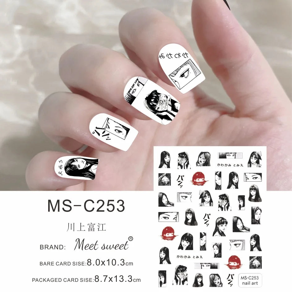 Adesivos de Unha 3D do Ursinho Pooh Desenho Animado Materiais de Arte de Unha da Disney Stitch Princesa da Disney Adesivos de Anime Para Unhas Postiças