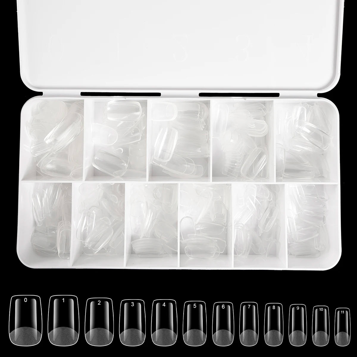 550Pcs Unhas Postiças Mulher Meninas Médio Curto Amêndoa Caixão Cobertura Completa Matte Extensão de Unhas Dicas Acrílico Meia Cobertura unhas postiças