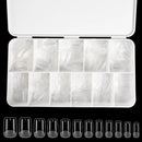 550Pcs Unhas Postiças Mulher Meninas Médio Curto Amêndoa Caixão Cobertura Completa Matte Extensão de Unhas Dicas Acrílico Meia Cobertura unhas postiças