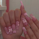 24 unhas postiças em formato de caixão + 1 lixa de unha + 1 gelatina 24 unhas postiças em formato de caixão + 1 lixa de unha + 1 gelatina