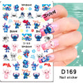 Adesivos de Unha 3D do Ursinho Pooh Desenho Animado Materiais de Arte de Unha da Disney Stitch Princesa da Disney Adesivos de Anime Para Unhas Postiças