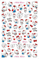 Miniso Adesivos de Unha Duas Dimensões 2D Anime Personagem Adesivo Decoração de Unhas Desenho Animado Hello Kitty Adesivos de Brinquedo Para Unhas