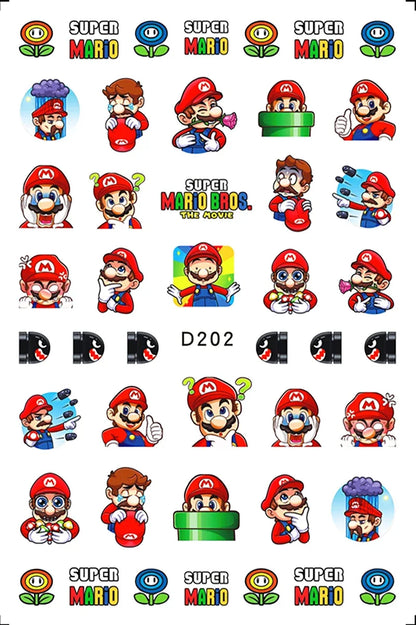 Miniso Adesivos de Unha Duas Dimensões 2D Anime Personagem Adesivo Decoração de Unhas Desenho Animado Hello Kitty Adesivos de Brinquedo Para Unhas