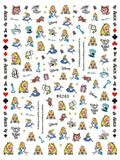 Adesivos de Unha 3D do Ursinho Pooh Desenho Animado Materiais de Arte de Unha da Disney Stitch Princesa da Disney Adesivos de Anime Para Unhas Postiças